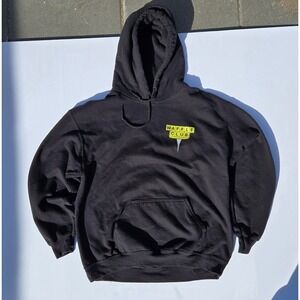 Waffle Club Hoodie‎ Black Size M Medium Streetwear Graphic Pullover Sweatshirt